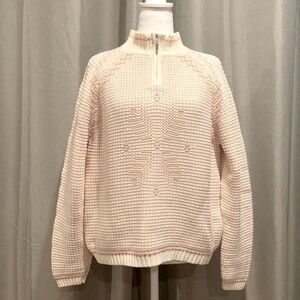 Liz Claiborne Quarter Zip Pullover Jacket Size Large